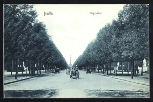 AK Berlin-Tiergarten, Siegesallee