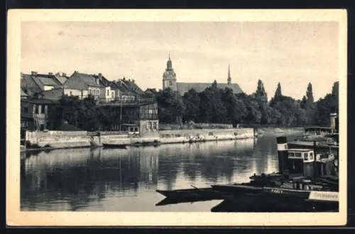 AK Brandenburg /Havel, Havelpartie, St. Gotthardtkirche