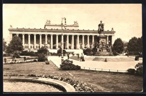 AK Berlin, Altes Museum, Denkmal Friedrich Wilhelm III.
