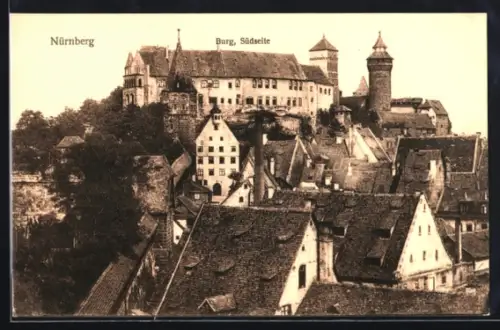 AK Nürnberg, Burg, Südseite