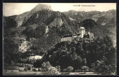 AK Aschau, Schloss Hohenaschau mit Umgebung