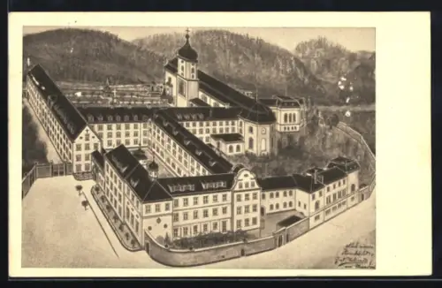 Künstler-AK Beuron, Kloster Beuron