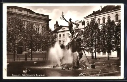 AK Bremen, Teichmann`s Brunnen