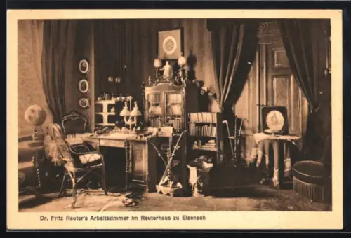 AK Eisenach, Dr. Fritz Reuters Arbeitszimmer im Reuterhaus