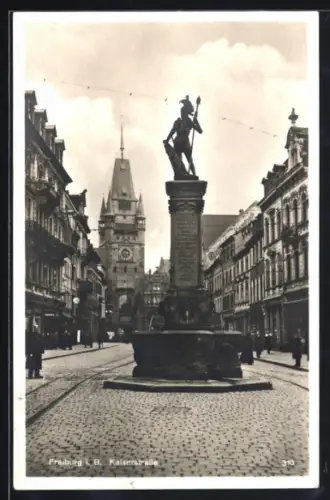 AK Freiburg i. B., Kaiserstrasse