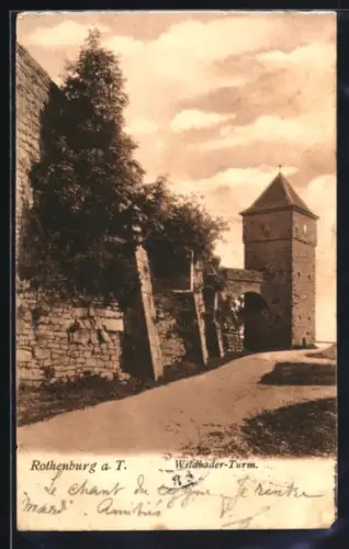 AK Rothenburg a. T., Wildbader-Turm