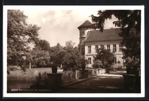 AK Rheinsberg, Schloss Rheinsberg mit der Billardbrücke