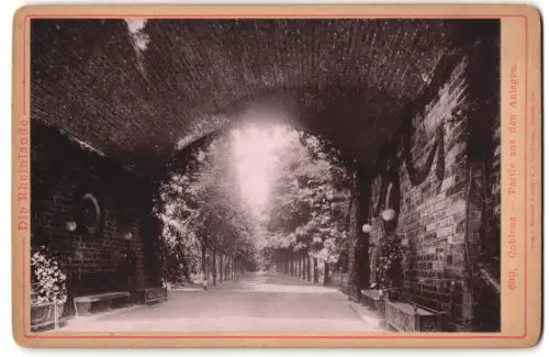 Fotografie Verlag Römmler & Jonas, Dresden, Ansicht Coblenz, Partie aus den Anlagen