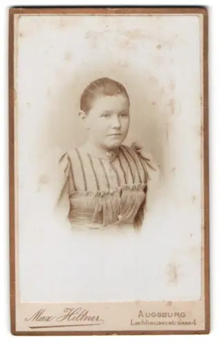 Fotografie Max Hiltner, Augsburg, Lechhauserstrasse 4, Porträt einer jungen Frau