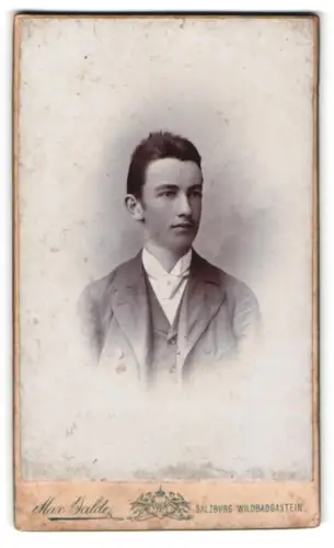 Fotografie Max Balde, Salzburg-Wildbadgastein, Porträt eines jungen Mannes