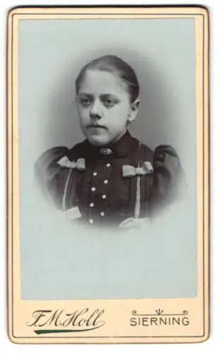 Fotografie F.M. Holl, Sierning, Neue Gasse 241, Porträt einer jungen Frau