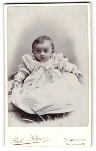 Fotografie Paul Klaus, Chemnitz, Reitbahnstrasse 18, Porträt eines Kleinkindes