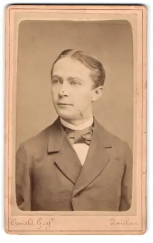 Fotografie Oswald Graf, Zwickau, Plauensche Strasse, Porträt eines jungen Mannes