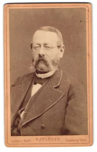 Fotografie R. Pflüger, Hirschberg i. Schl., Schützenstrasse, Friedrich Smetana, tschechischer Komponist Die Moldau