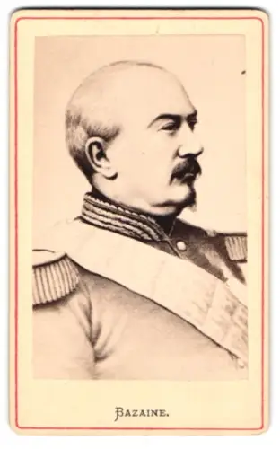 Fotografie unbekannter Fotograf und Ort, Porträt v. Francois-Achille Bazaine in Uniform, Marschall von Frankreich