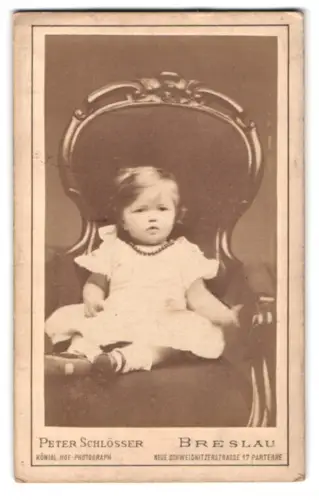 Fotografie Peter Schlösser, Breslau, Neue Schweidnitzerstrasse 17, Freda Caroline Anna Adolfine, Gräfin von Harrach, 1878