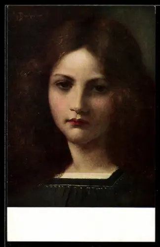 Künstler-AK sign. Georg Buchner: Erika im Porträt