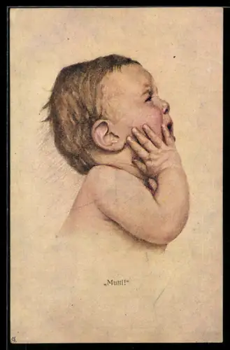 AK Mutti!, Weinendes Kind schreit nach der Mama