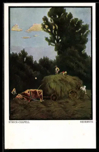 AK Ochsengespann bei der Heuernte