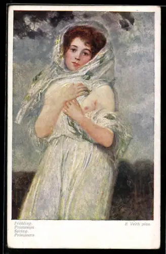 Künstler-AK sign. E. Veith: Frühling
