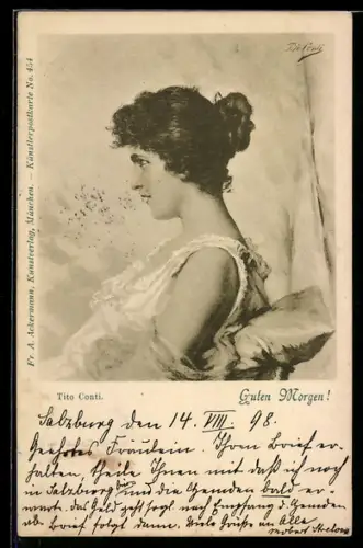 Künstler-AK sign. Tito Conti: Guten Morgen!