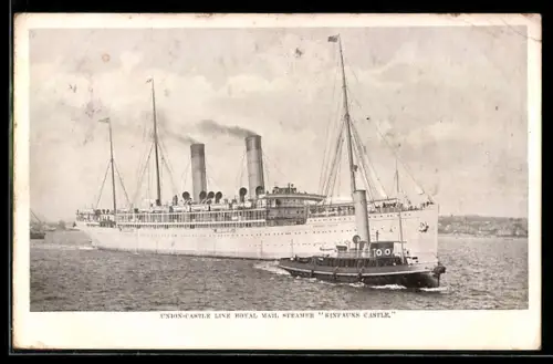 AK Royal Mail Steamer Kinfauns Castle of the Union Castle Line, Passagierschiff