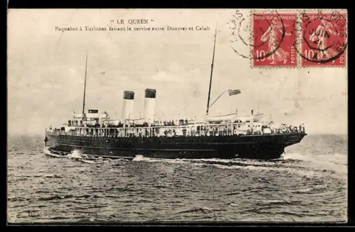 AK Turbinenschiff Le Queen für den Liniendienst Dover-Calais, Passagierschiff