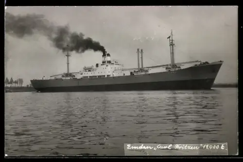 AK Emden, Frachtschiff Carl Fritzen, Tragfähigkeit 12.000ts, Handelsschiff