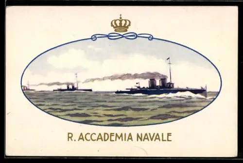 AK Italienische Torpedoboote in voller Fahrt