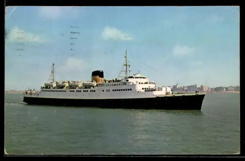 AK Auto-Fährschiff Artevelde der Ostende-Dover Linie