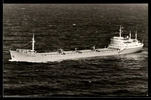 AK Schwedisches Frachtschiff MS Lappland auf hoher See, Baujahr 1959, Handelsschiff