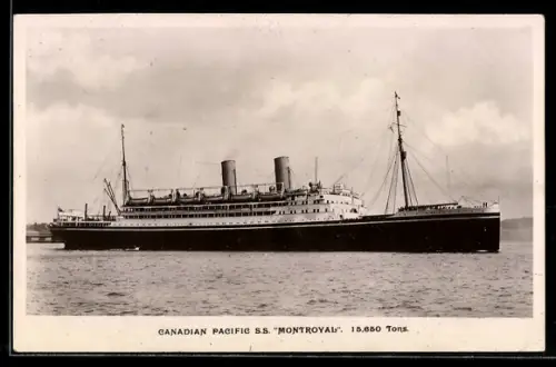 AK Passagierschiff S.S. Montroyal der Canadian Pacific in ruhiger See