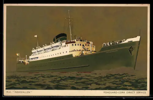 AK Passagierschiff M.V. Innisfallen im Liniendienst Fishguard-Cork