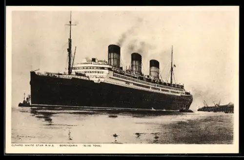 AK Passagierschiff RMS Berengaria der Cunard White Star Line