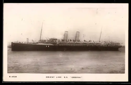 AK Passagierschiff Orsova der Orient Line in Seitenansicht