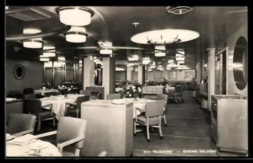 AK Passagierschiff M.V. Ruahine, Dining Saloon