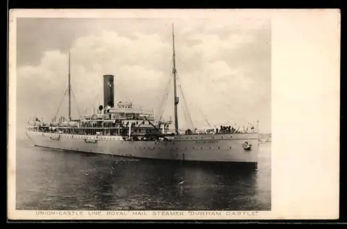 AK Union-Castle Royal Mail Steamer Durham Castle, Passagierschiff
