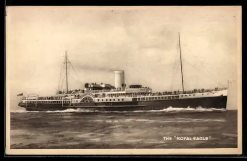 AK Passagierschiff Royal Eagle hohe Fahrt laufend, General Steam Navigation Co. Ltd., Baujahr 1932