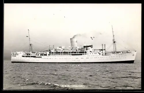 AK Passagierschiff Canton der P. & O. in Seitenansicht