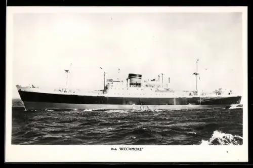 AK Handelsschiff M.S. Beechmore in voller Fahrt