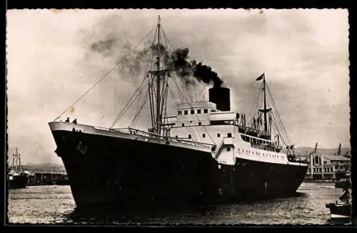 AK Passagierschiff Sidi Mabrouk der Compagnie Transports Maritimes im Hafen