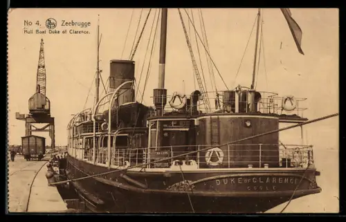 AK Zeebrugge, Hull Boat Duke of Clarence, Passagierschiff