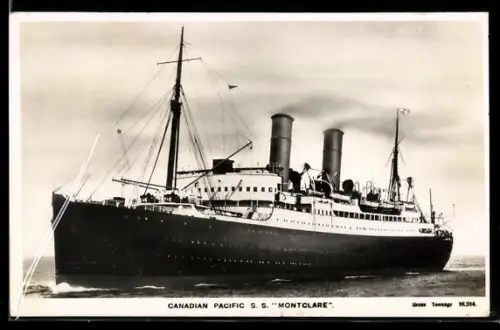 AK Passagierschiff S.S. Montclare der Canadian Pacific Line