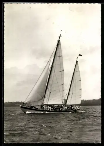 AK Glücksburg, Segelyacht Albatros vom deutschen Hochseesportverband Hansa e.V.