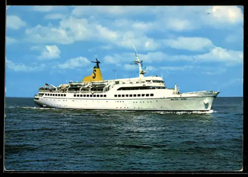 AK Passagierschiff M/S Baltic Star der Seetouristik Travemünde in Fahrt