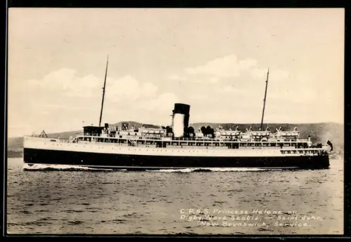AK C.P.S.S. Princess Helen in Digby, Nova Scotia-Saint John, New Brunswick Service, Passagierschiff
