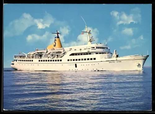 AK Passagierschiff MS Baltic Star der Seetouristik Reederei in Fahrt