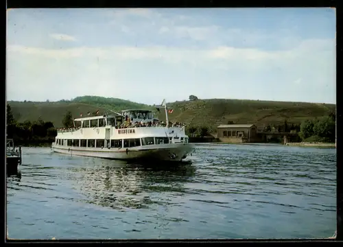 AK Binnenschiff Wilhelmina der Neckar-Personen-Schiffahrt