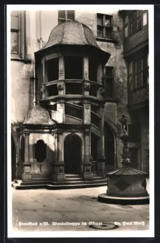 AK Alt-Frankfurt, Wendeltreppe im Römer