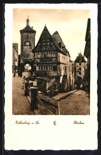 AK Rothenburg o. Tbr., Gasthaus zum Plönlein